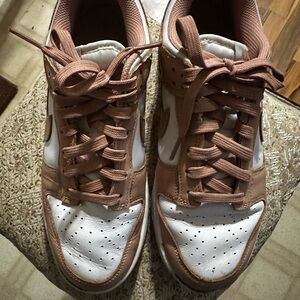 Nike Women's Athletic Shoes in White and Tan